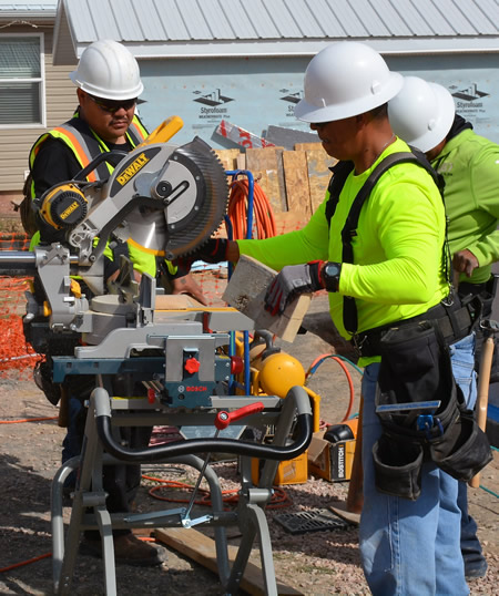 Construction students