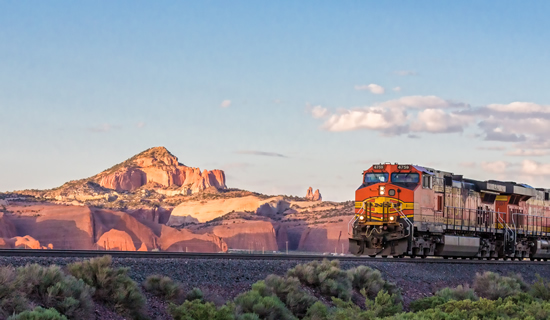 Train and Pyramid Rock